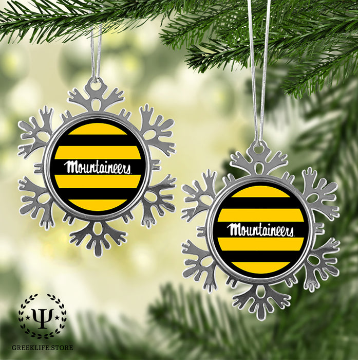Appalachian State University Christmas Ornament - Snowflake Metal