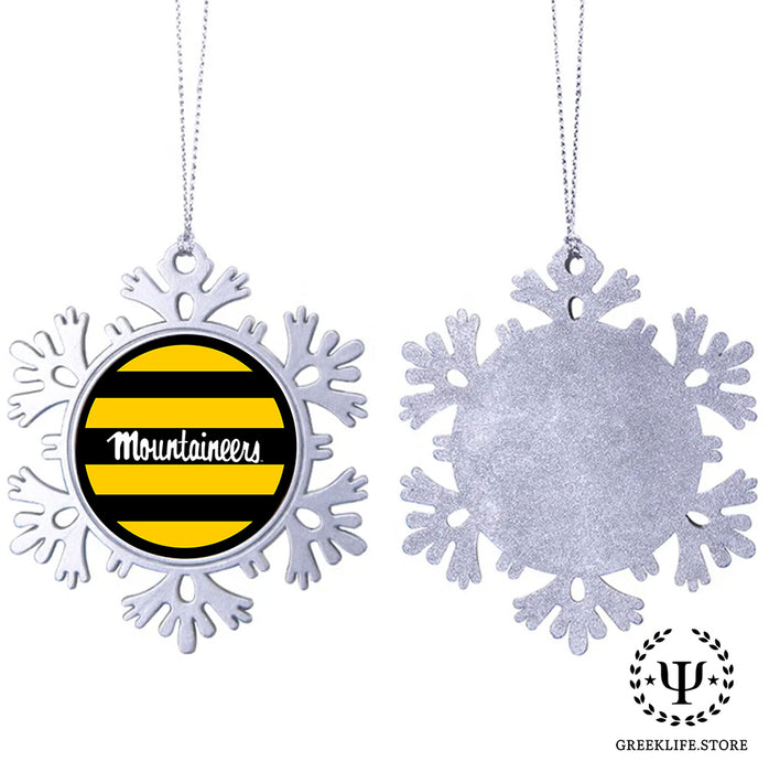 Appalachian State University Christmas Ornament - Snowflake Metal