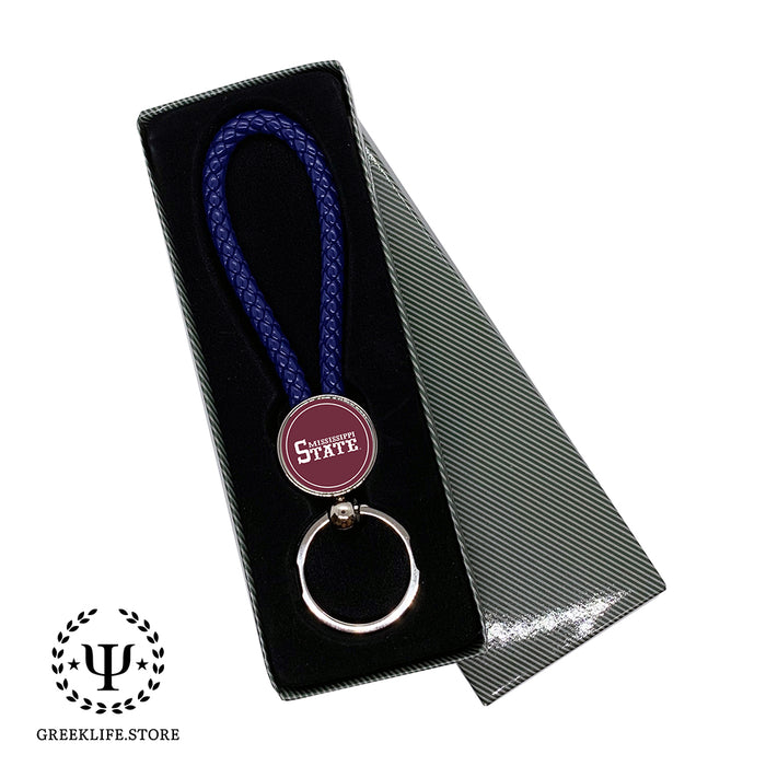 Mississippi State University Keychain Round