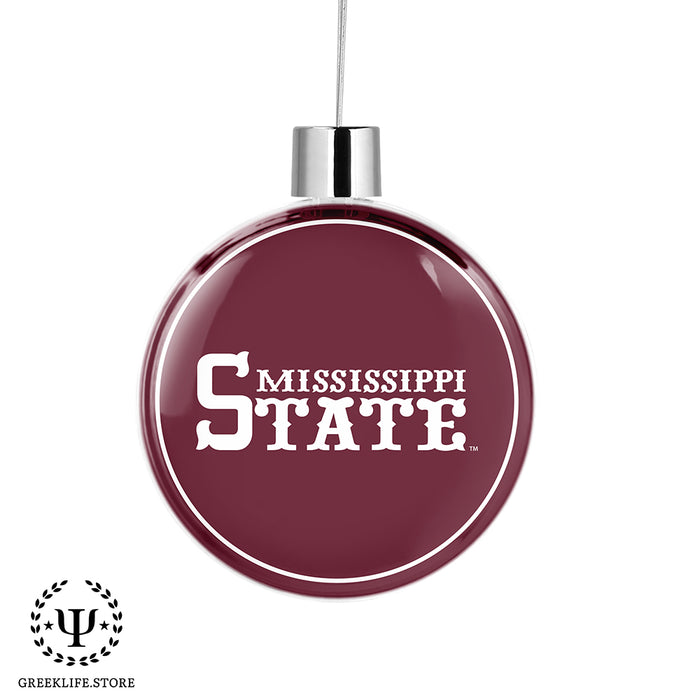 Mississippi State University Christmas Ornament Flat Round