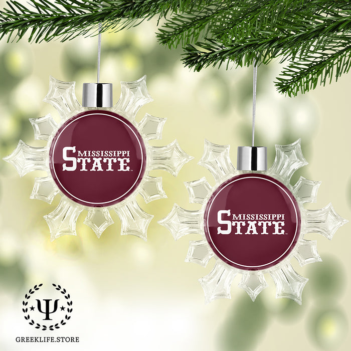 Mississippi State University Christmas Ornament - Snowflake