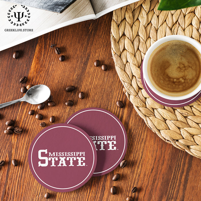 Mississippi State University Beverage Coasters Round (Set of 4)