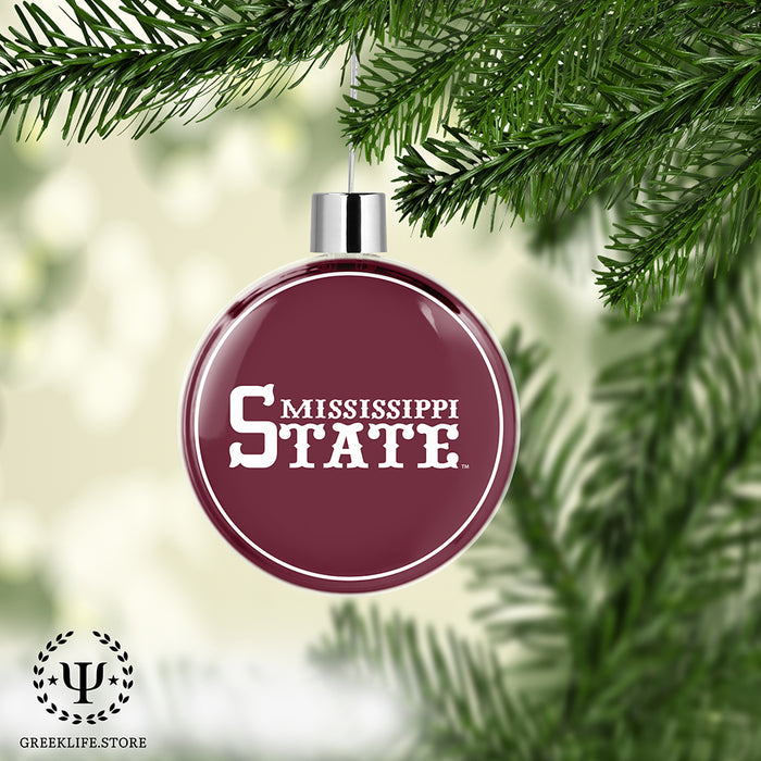 Mississippi State University Christmas Ornament Flat Round