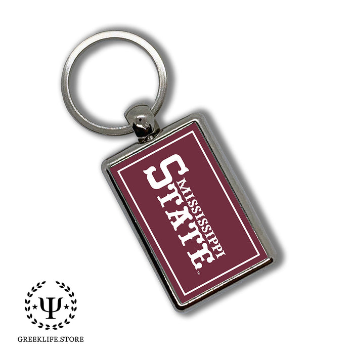 Mississippi State University Keychain Rectangular