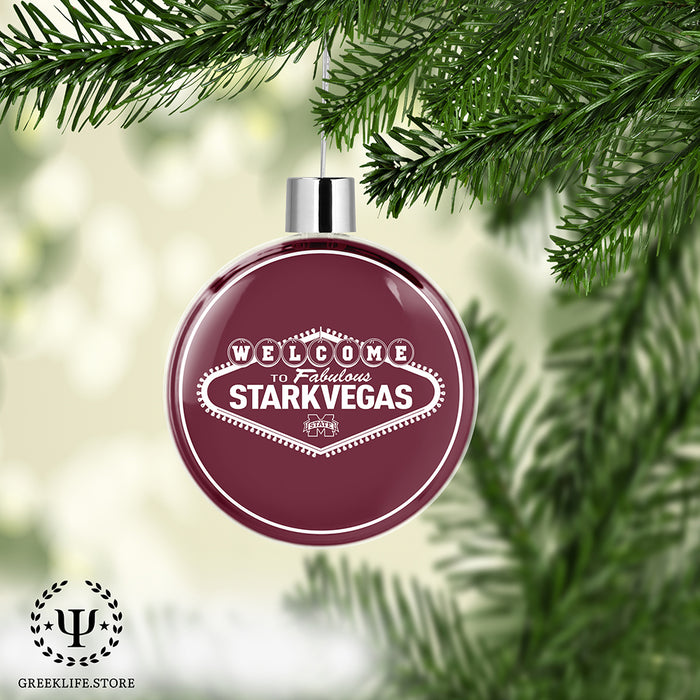 Mississippi State University Christmas Ornament Flat Round