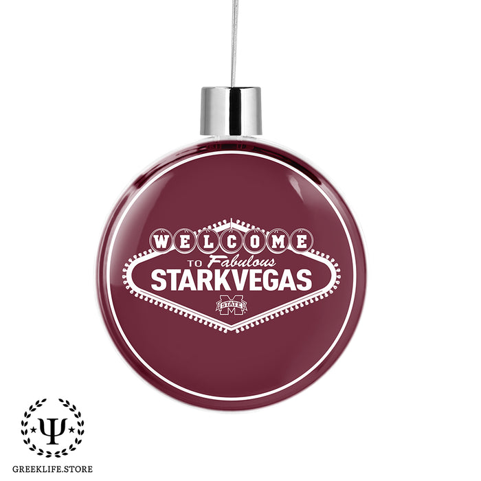 Mississippi State University Christmas Ornament Flat Round