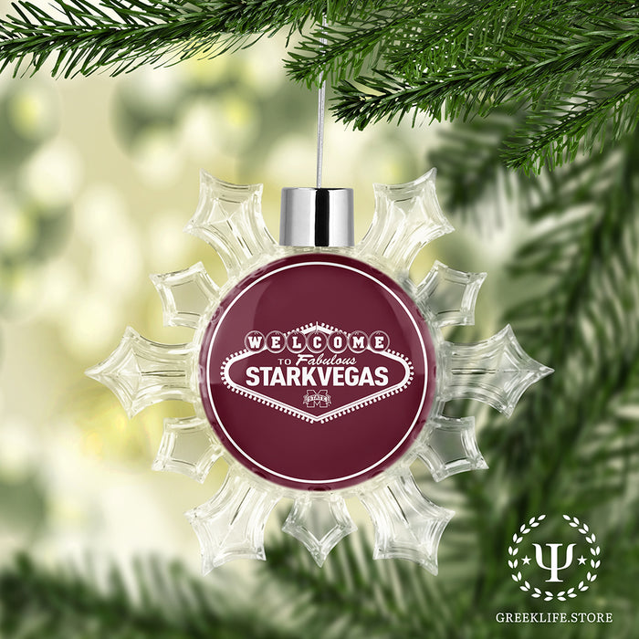 Mississippi State University Christmas Ornament - Snowflake