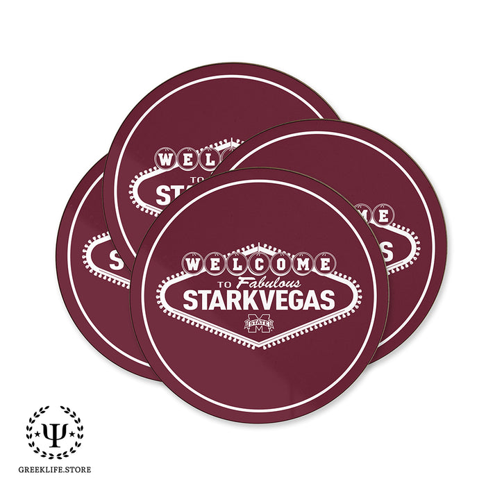 Mississippi State University Beverage Coasters Round (Set of 4)