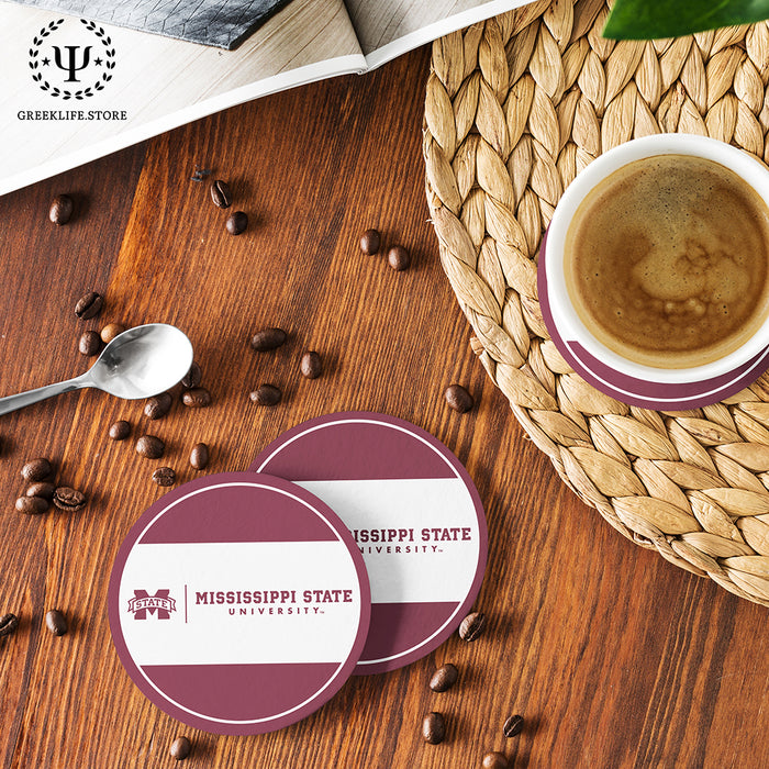 Mississippi State University Beverage Coasters Round (Set of 4)