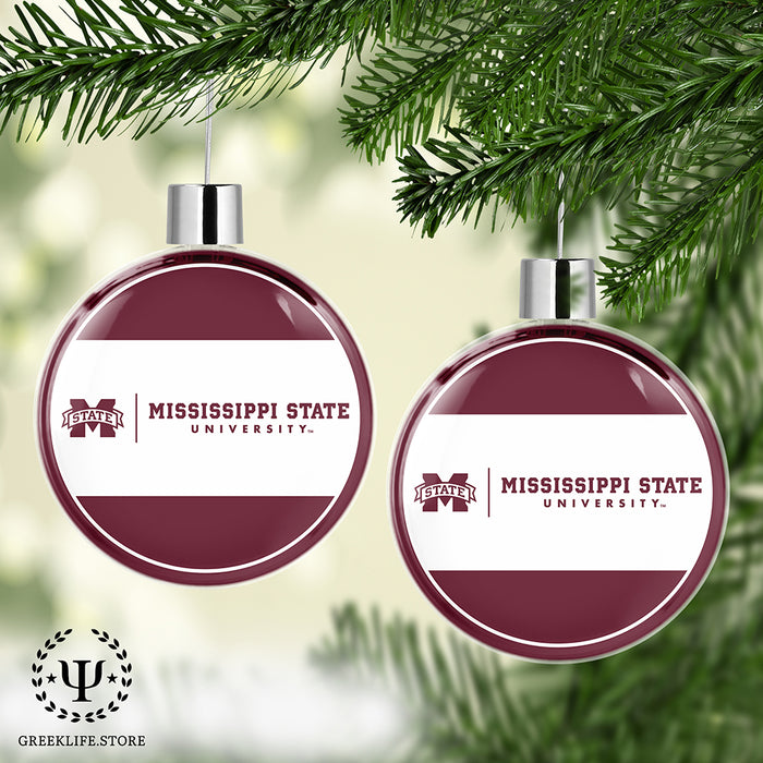 Mississippi State University Christmas Ornament Flat Round