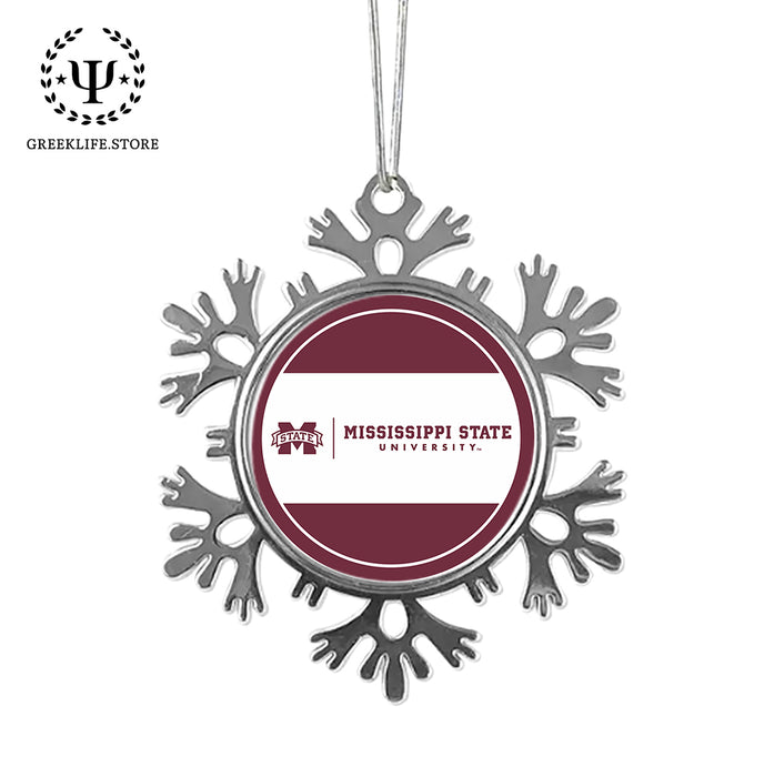 Mississippi State University Christmas Ornament - Snowflake Metal
