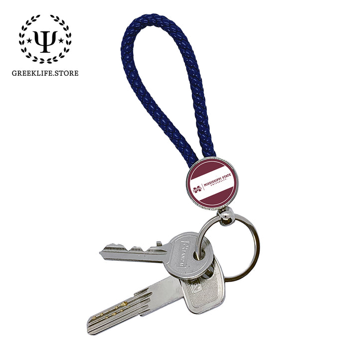 Mississippi State University Keychain Round
