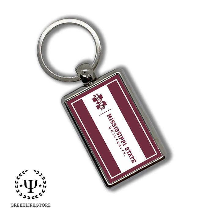 Mississippi State University Keychain Rectangular