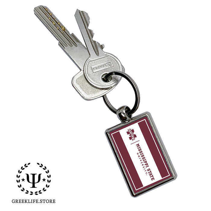 Mississippi State University Keychain Rectangular