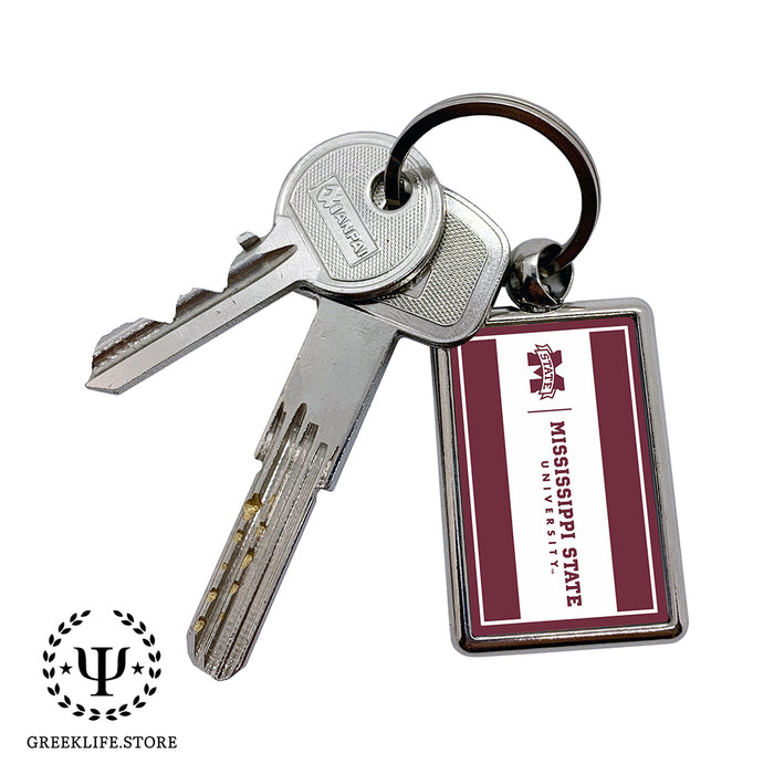 Mississippi State University Keychain Rectangular