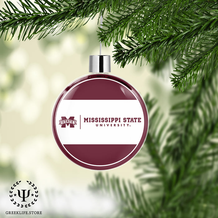 Mississippi State University Christmas Ornament Flat Round