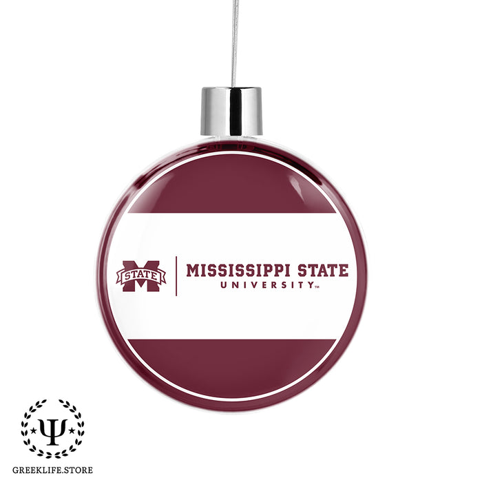 Mississippi State University Christmas Ornament Flat Round