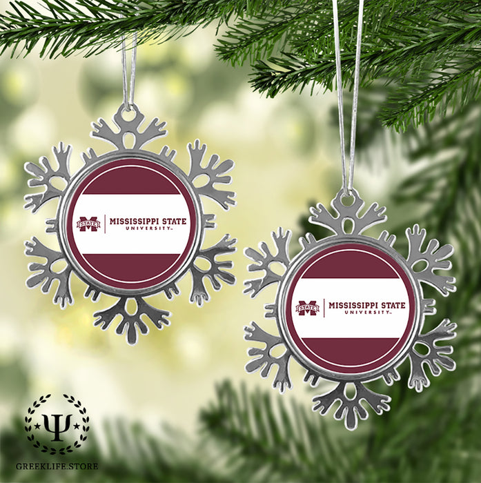 Mississippi State University Christmas Ornament - Snowflake Metal
