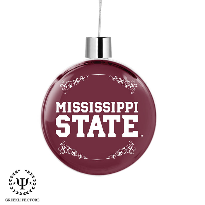 Mississippi State University Christmas Ornament Flat Round