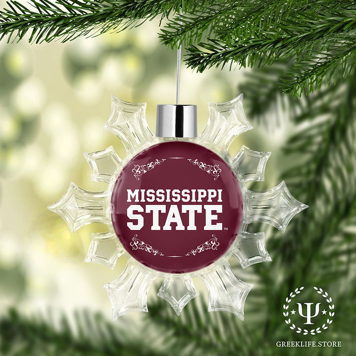 Mississippi State University Christmas Ornament - Snowflake