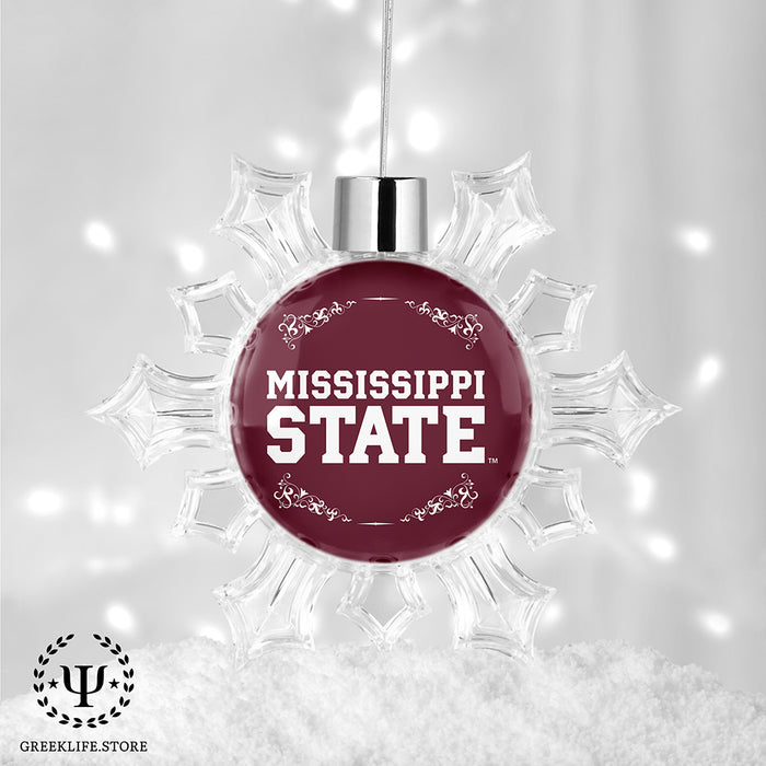 Mississippi State University Christmas Ornament - Snowflake