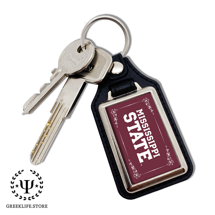 Mississippi State University Keychain Rectangular