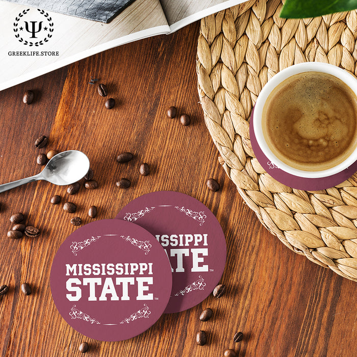 Mississippi State University Beverage Coasters Round (Set of 4)