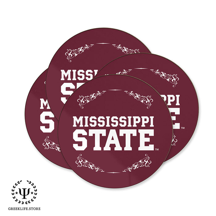 Mississippi State University Beverage Coasters Round (Set of 4)