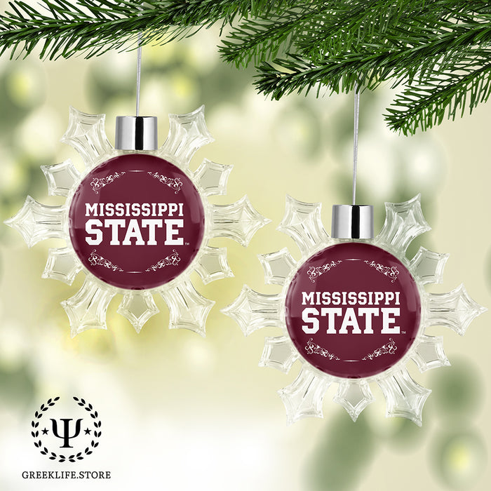 Mississippi State University Christmas Ornament - Snowflake