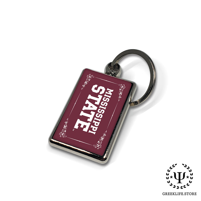Mississippi State University Keychain Rectangular