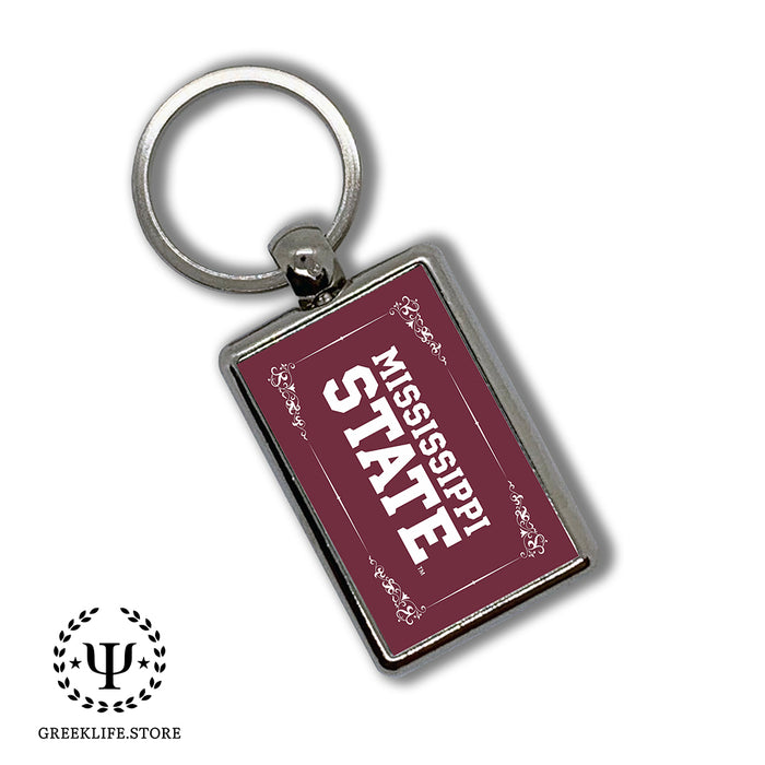 Mississippi State University Keychain Rectangular