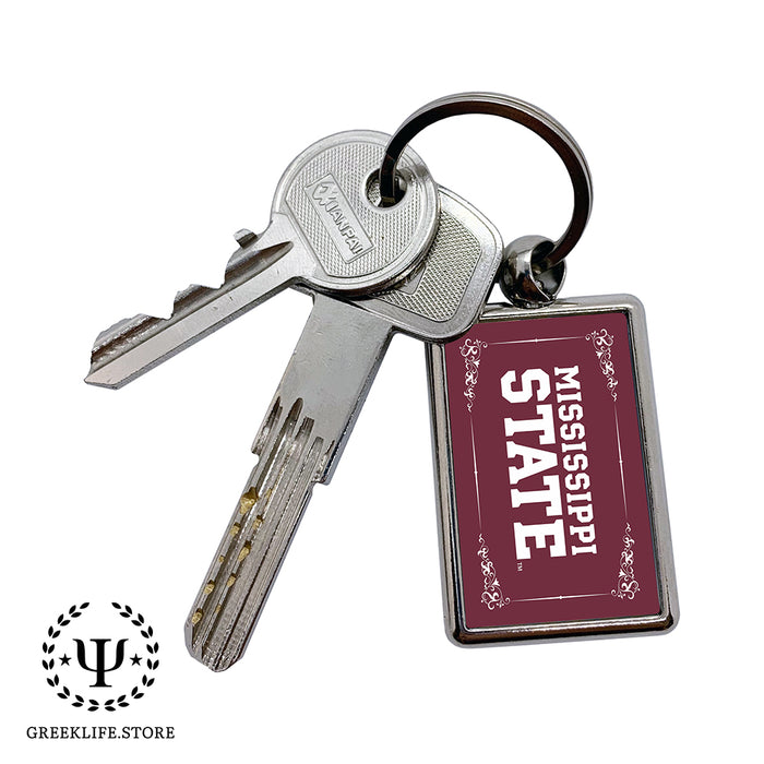 Mississippi State University Keychain Rectangular