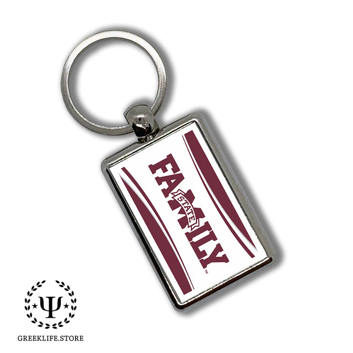 Mississippi State University Keychain Rectangular