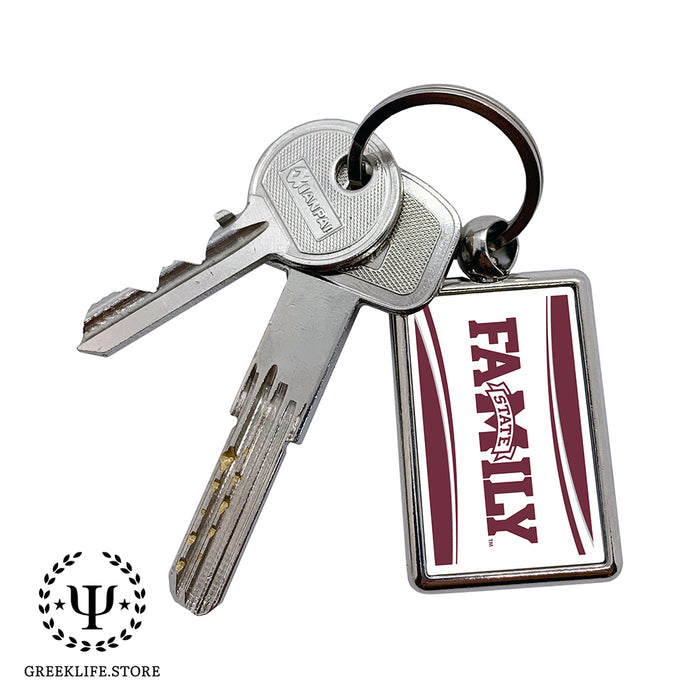 Mississippi State University Keychain Rectangular
