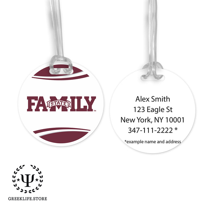Mississippi State University Luggage Bag Tag (round)