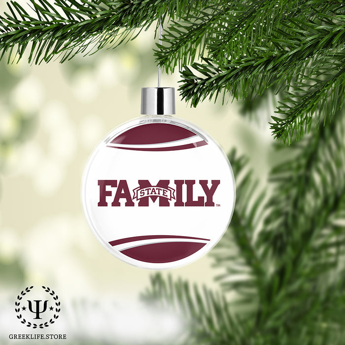 Mississippi State University Christmas Ornament Flat Round