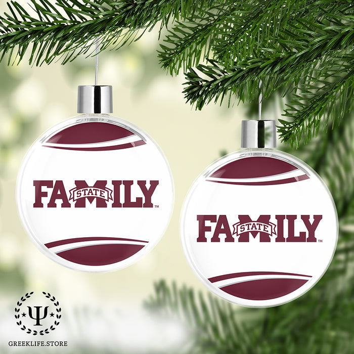 Mississippi State University Christmas Ornament Flat Round