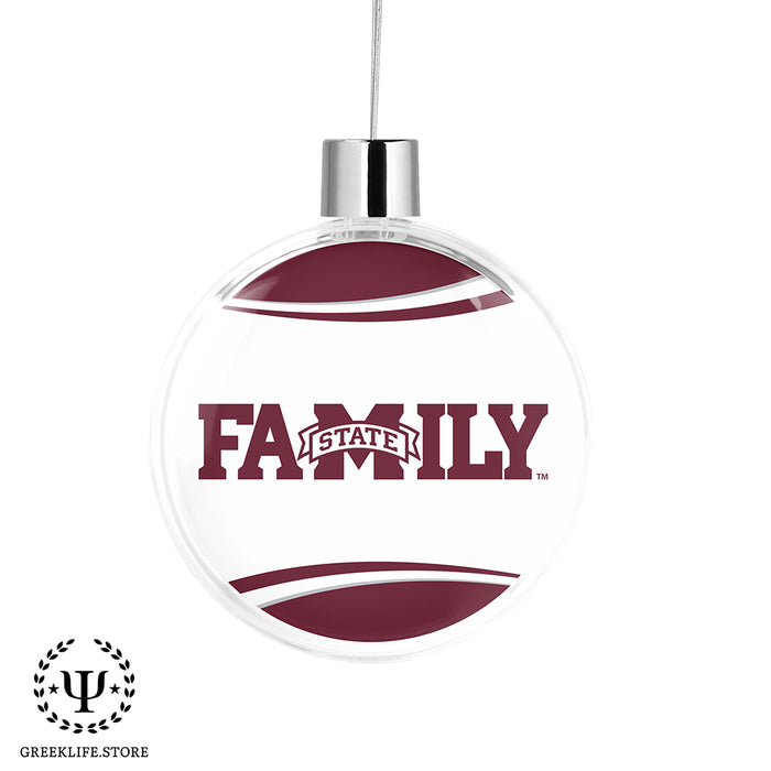 Mississippi State University Christmas Ornament Flat Round