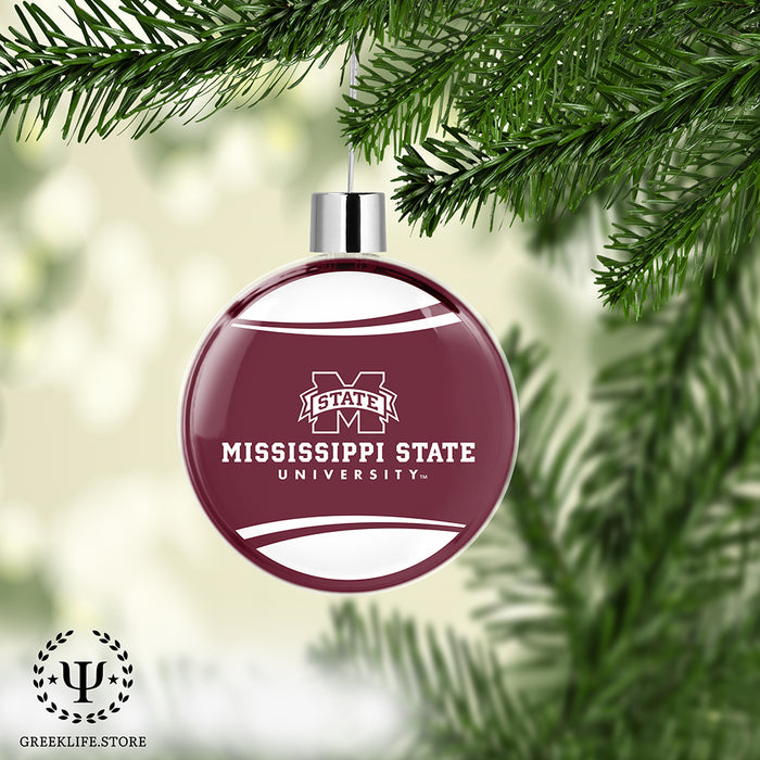 Mississippi State University Christmas Ornament Flat Round