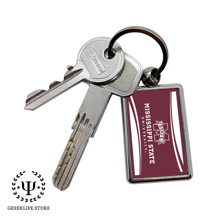 Mississippi State University Keychain Rectangular