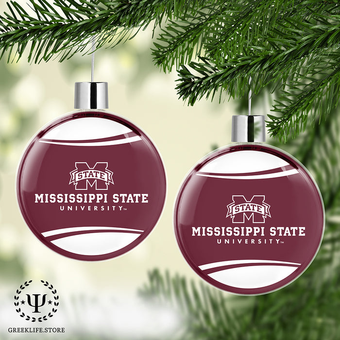 Mississippi State University Christmas Ornament Flat Round