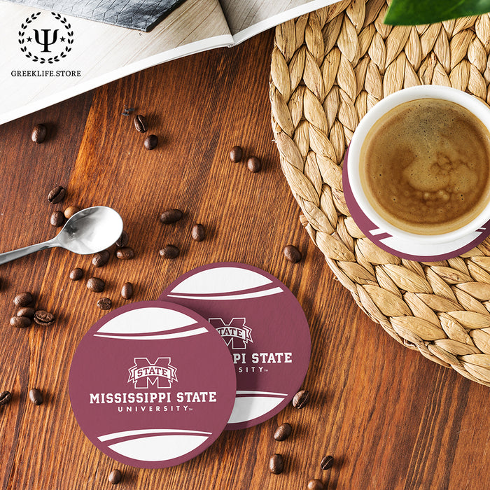 Mississippi State University Beverage Coasters Round (Set of 4)