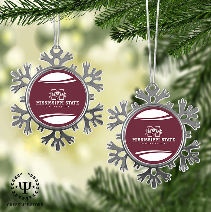 Mississippi State University Christmas Ornament - Snowflake Metal
