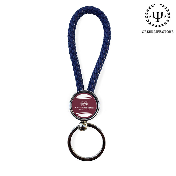 Mississippi State University Keychain Round