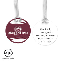 Mississippi State University Luggage Bag Tag (round)
