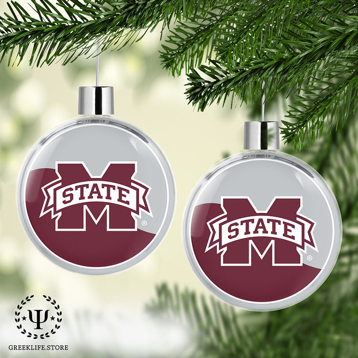 Mississippi State University Christmas Ornament Flat Round
