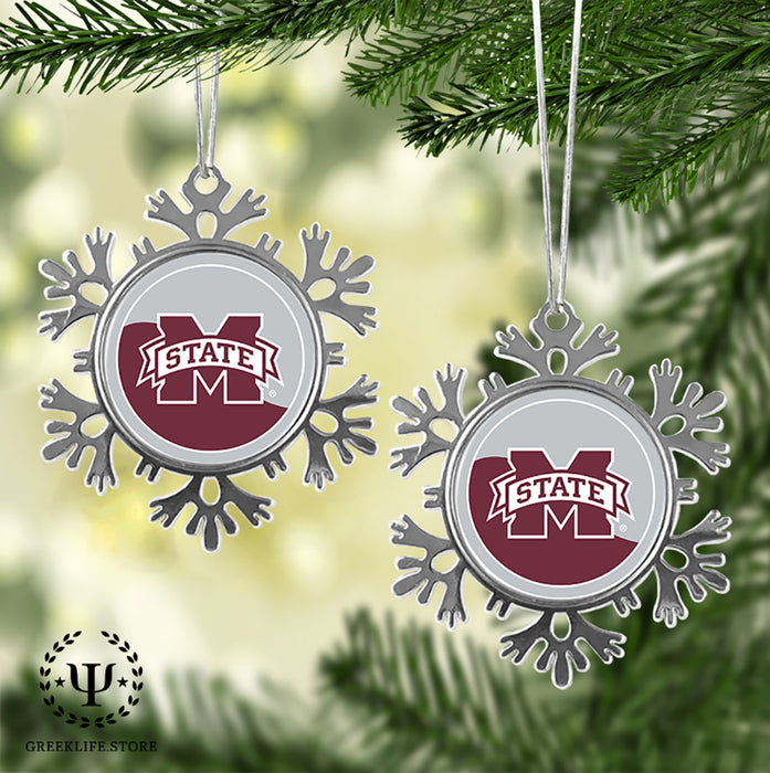 Mississippi State University Christmas Ornament - Snowflake Metal