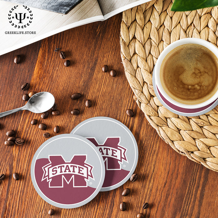 Mississippi State University Beverage Coasters Round (Set of 4)