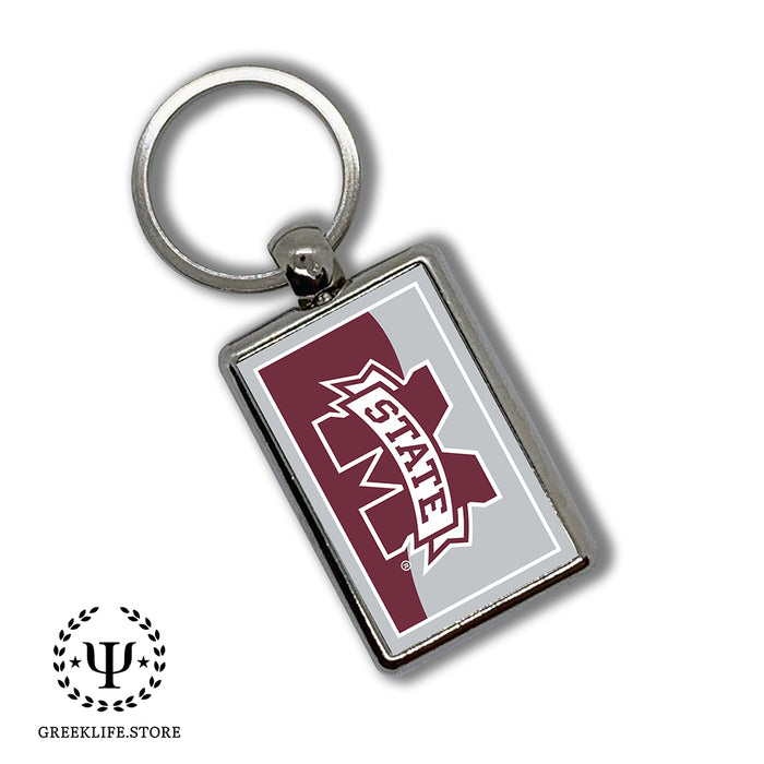 Mississippi State University Keychain Rectangular