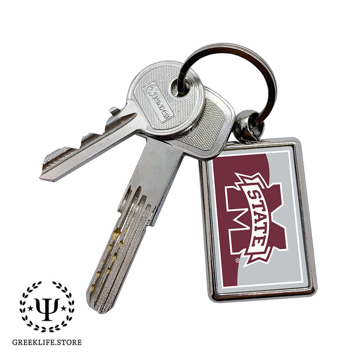 Mississippi State University Keychain Rectangular